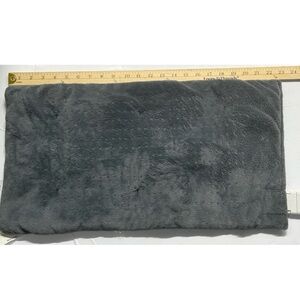 Sharper Image Calming Heating Pad with Massage Gray Weighted